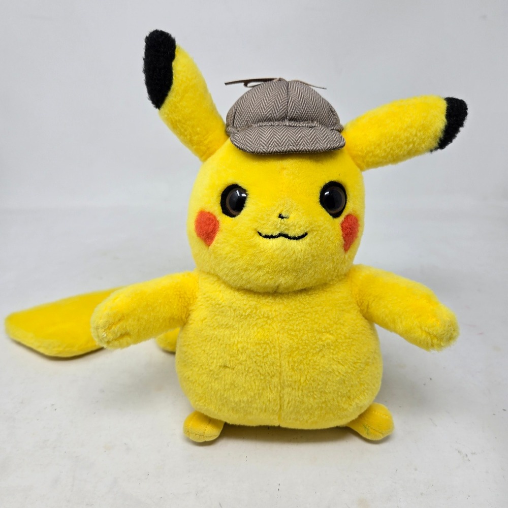 Pokemon Detective Pikachu Plush WCT Wicked Cool Toys Movie Hat Stuffed Animal